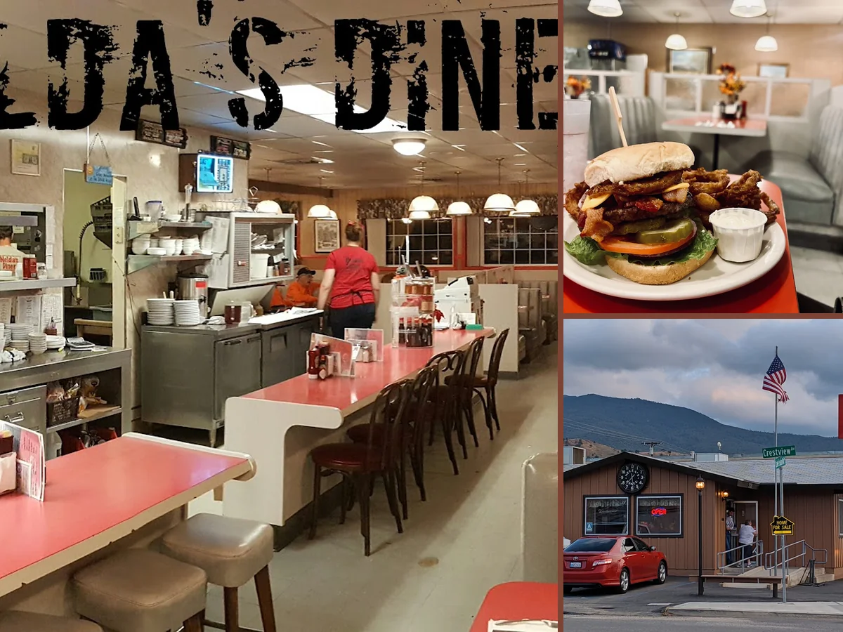 Casual diner tables with warm seating.